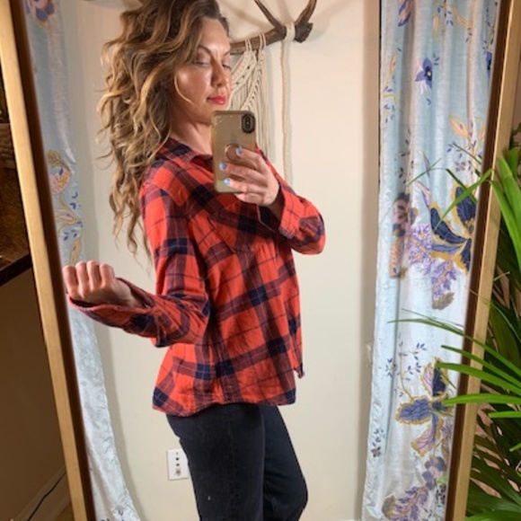 3/$18 • Merona • Plaid Flannel Button Down • L - Picture 8 of 12